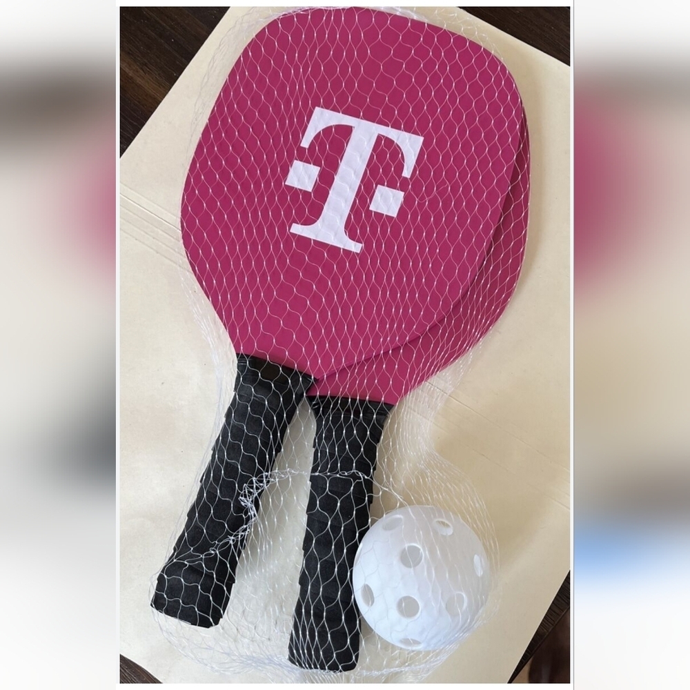 T-Mobile Pickleball Pink Paddle Set with Ball